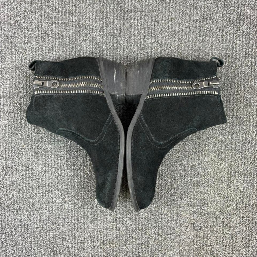 Guess Black Suede Side Zip Ankle Booties Boots Women's Size 9 M - Picture 6 of 8